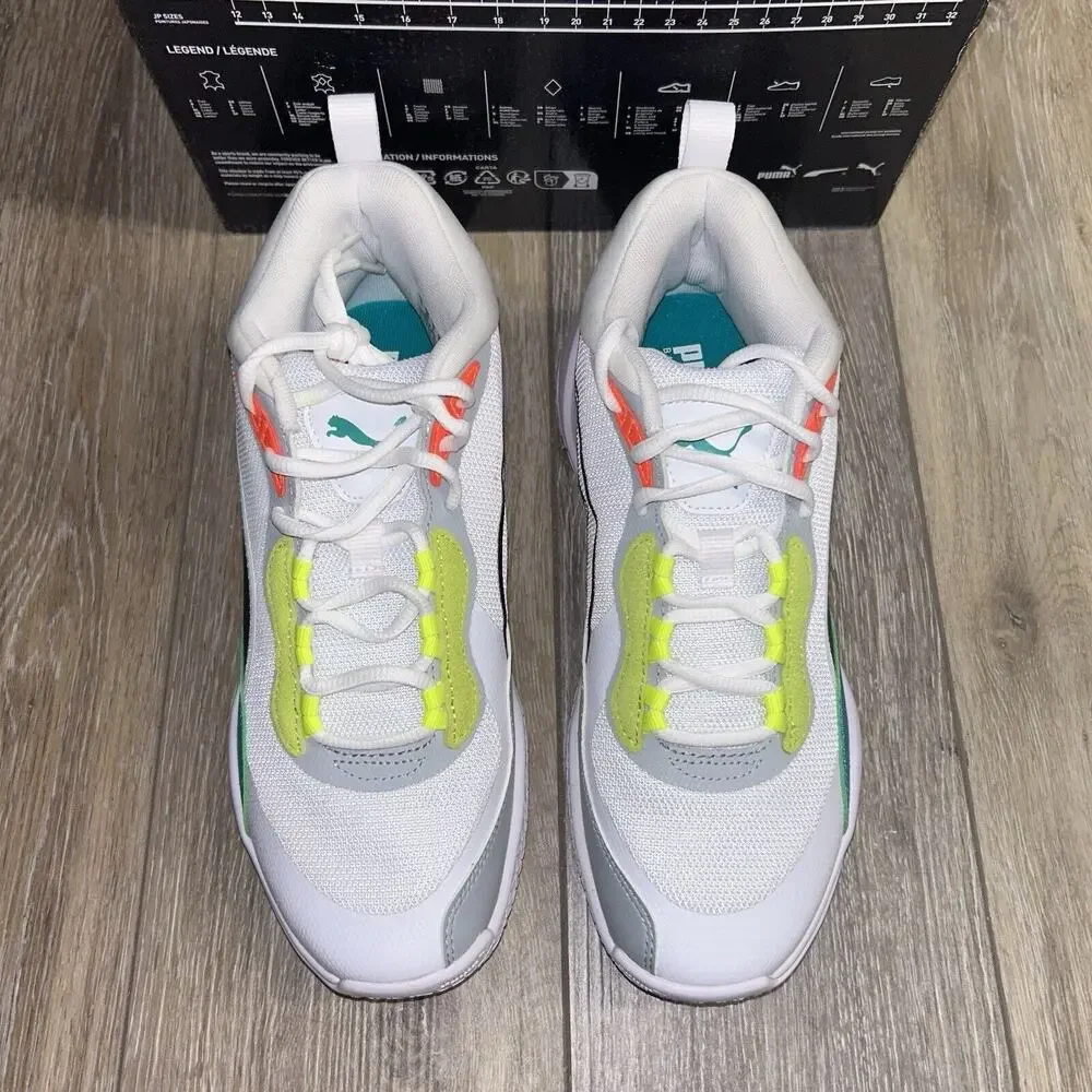 NEW Puma 37757202 Mens US Size 7 Playmaker Pro Basketball Sneaker Shoes White